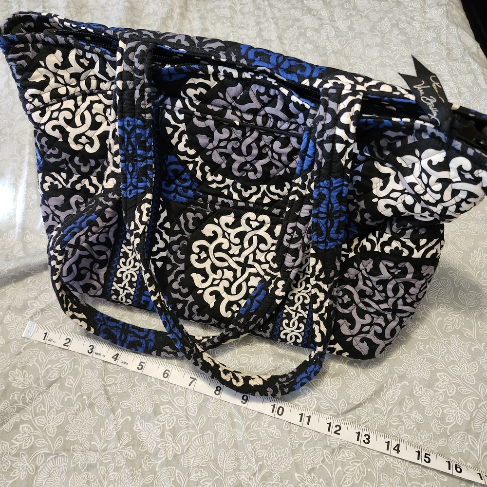 Vera Bradley Blue and Black Patterned Tote